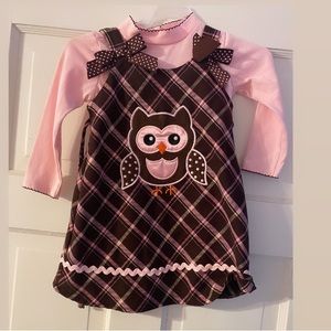 2 piece fall toddler dress